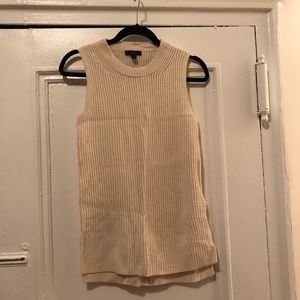 CLOSET CLOSING--J.Crew Cream tank tunic sweater